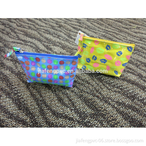 Waterproof canvas toilet bag with PVC layer and full printing